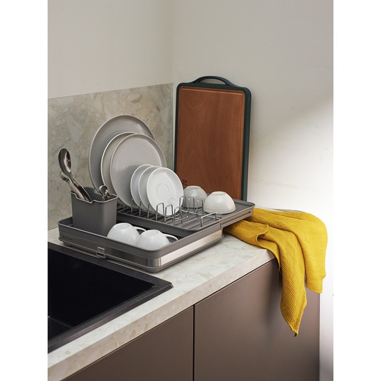 Сушилка для посуды atle раздвижная большая, серая (75755) Сушилка для посуды atle раздвижная большая, серая (75755)