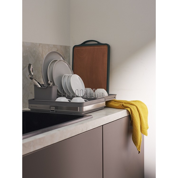 Сушилка для посуды atle раздвижная большая, серая (75755) Сушилка для посуды atle раздвижная большая, серая (75755)