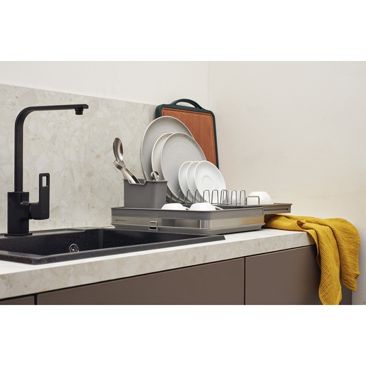 Сушилка для посуды atle раздвижная большая, серая (75755) Сушилка для посуды atle раздвижная большая, серая (75755)