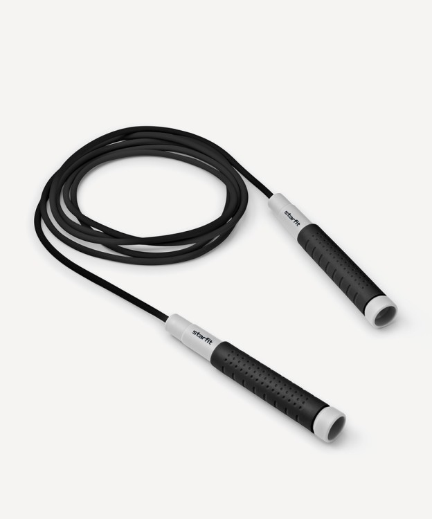 Скакалка Starfit RP-401, c силиконовыми ручками, 3 м, черный (2108091) Скакалка Starfit RP-401, c силиконовыми ручками, 3 м, черный (2108091)