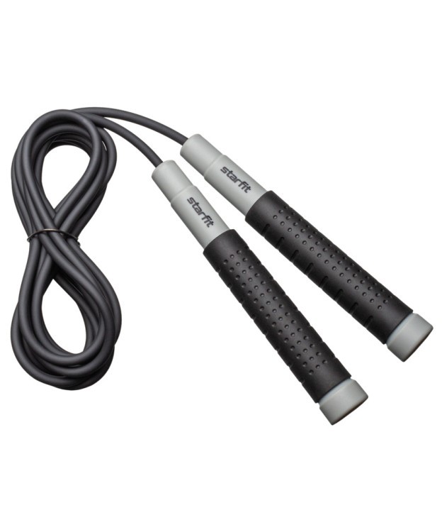 Скакалка RP-401, c силиконовыми ручками, 3 м, черный (2108091) Скакалка RP-401, c силиконовыми ручками, 3 м, черный (2108091)