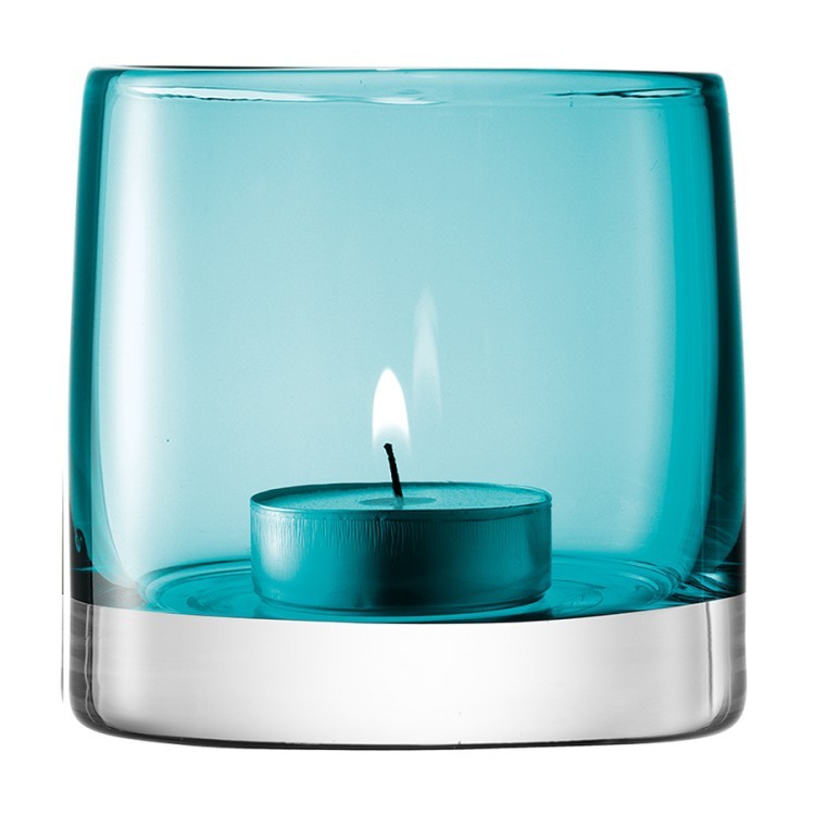 Подсвечник для чайной свечи light colour 8,5 см бирюзовый (61418)