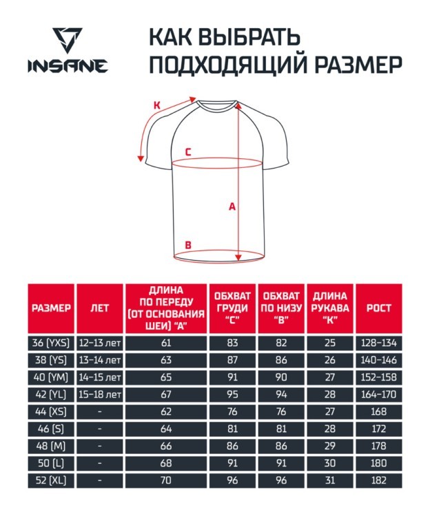 Рашгард с коротким рукавом Insane IRON, черный, подростковый (2115386) Рашгард с коротким рукавом Insane IRON, черный, подростковый (2115386)