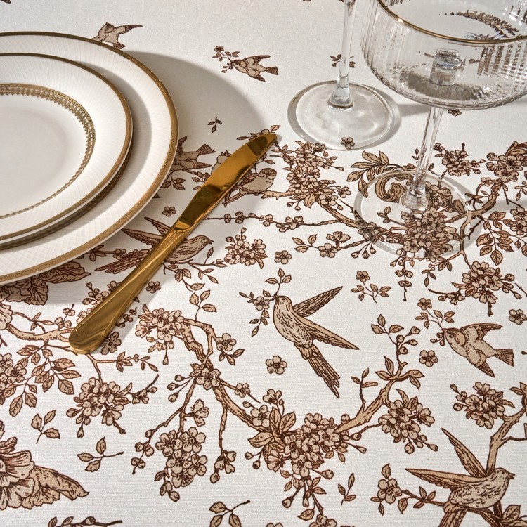 Скатерть овальная "rich garden", 180х300см, 100% хлопок ,твил Lefard (850-754-18)