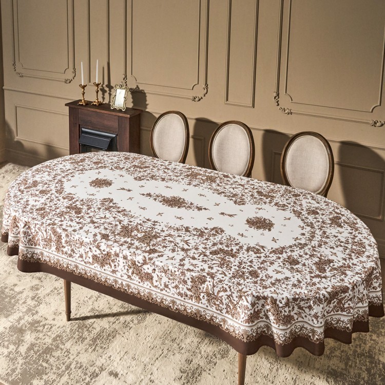Скатерть овальная "rich garden", 180х300см, 100% хлопок ,твил Lefard (850-754-18)