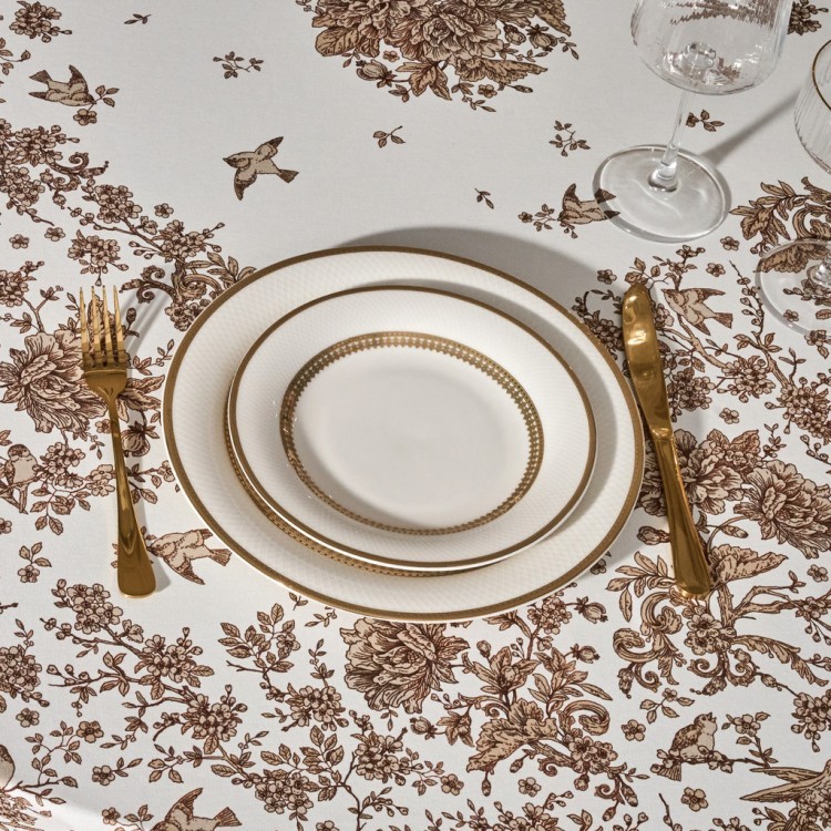 Скатерть овальная "rich garden", 180х300см, 100% хлопок ,твил Lefard (850-754-18)