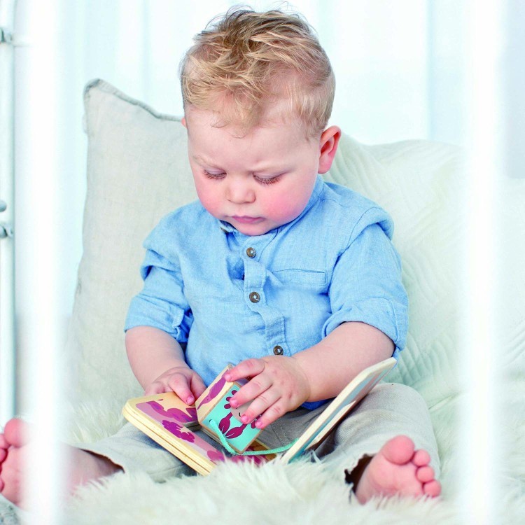 Серия Пастель -Развивающая игрушка 2в1 книжка - головоломка для малышей (E8523_HP)