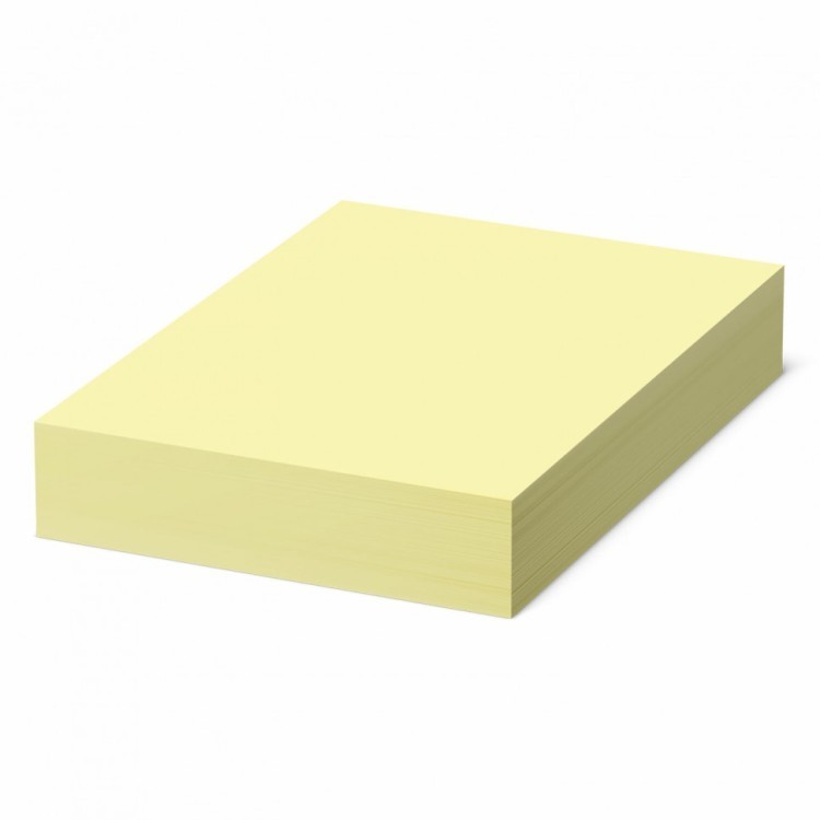 Бумага цветная DOUBLE A А4 80 г/м2 500 л пастель светло-желтая 115113 (1) (92579)