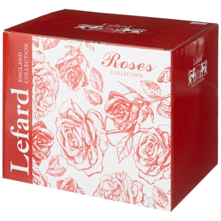 Чайный сервиз lefard "roses" на 6 пер. 14 пр. 200 мл Lefard (86-2563)