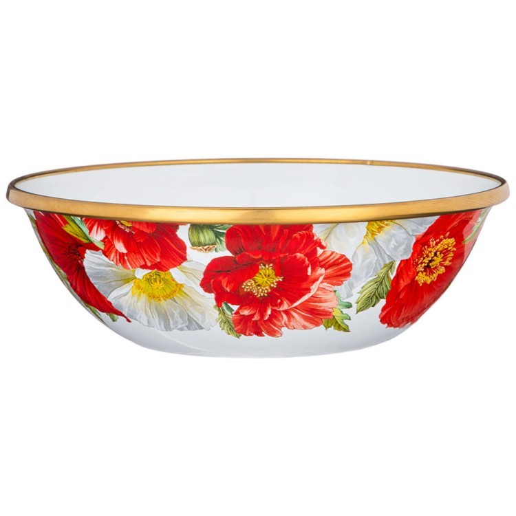 Миска agness эмалированная, серия маки 14см Agness (950-485)