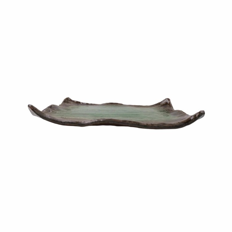 Тарелка SG265003-3, ручная работа/каменная керамика, dark green, ROOMERS TABLEWARE