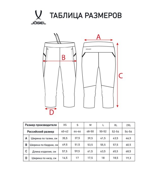 Брюки тренировочные DIVISION PerFormDRY Pro Training Pants 3/4, черный (2105626)