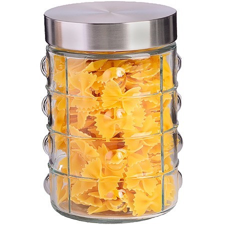 Набор банок для сыпучик продуктов 4пр стекло/полипроп/нерж/ст Mayer&Boch (31026)