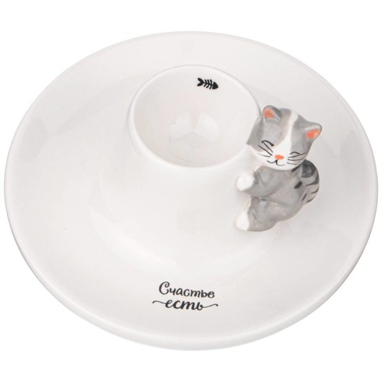 Подставка для яйца lefard кот, 15см Lefard (420-076)