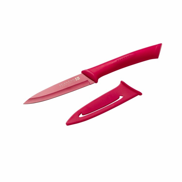 Нож кухонный 9 см, цвет ярко-розовый 51878300, Металл, pink, SCANPAN