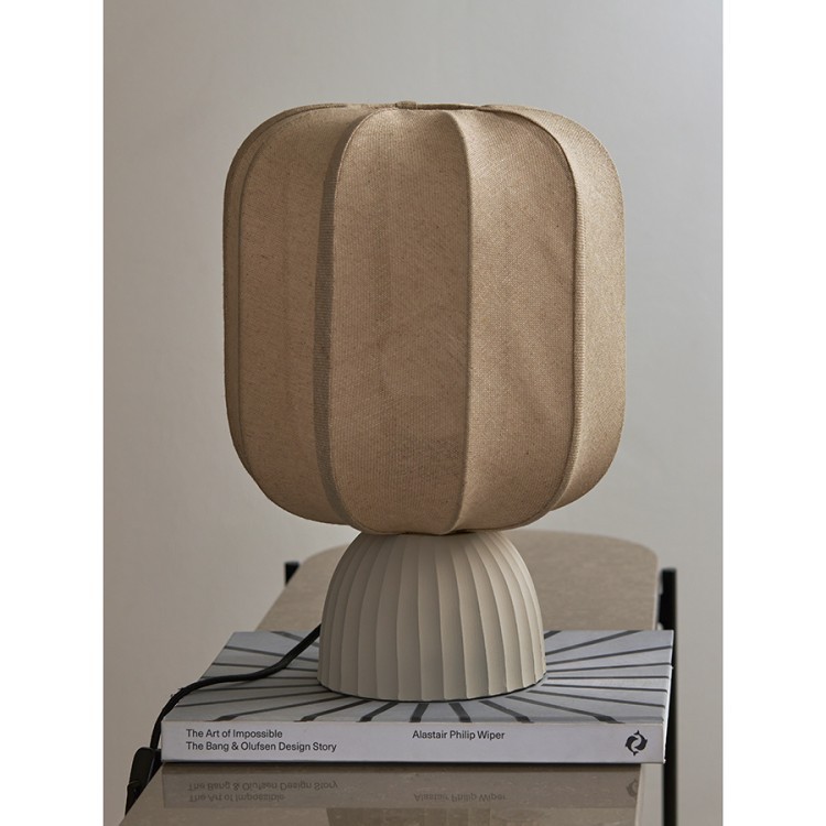 Лампа настольная texture rib, 27х39 см, бежевая (76473)