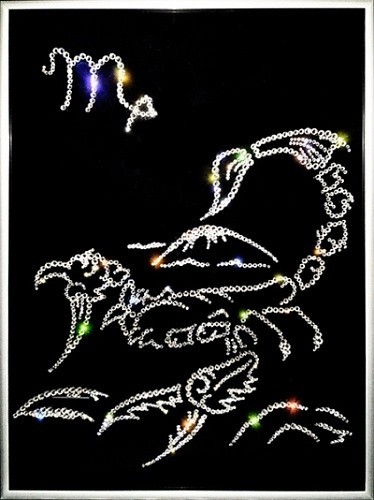 Картина Скорпион с кристаллами Swarovski (2351)