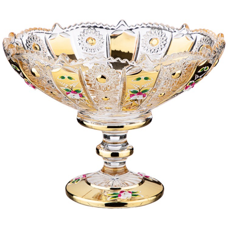 Конфетница "lefard gold glass" 19,5*19,5 см. высота=15 см. Lefard (195-171)