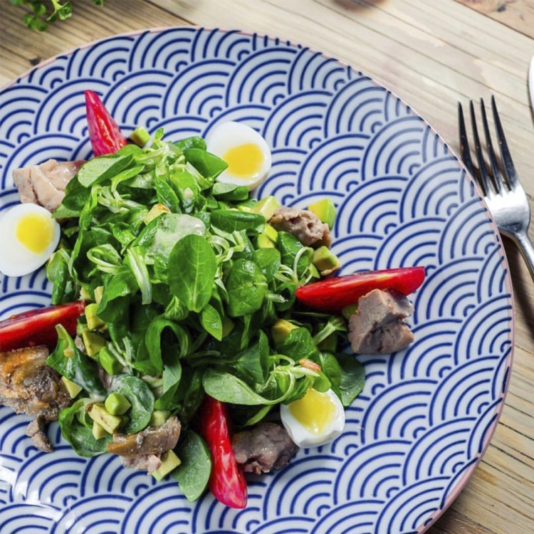 Тарелка 16027, 21 см, фарфор, blue, TOKYO DESIGN