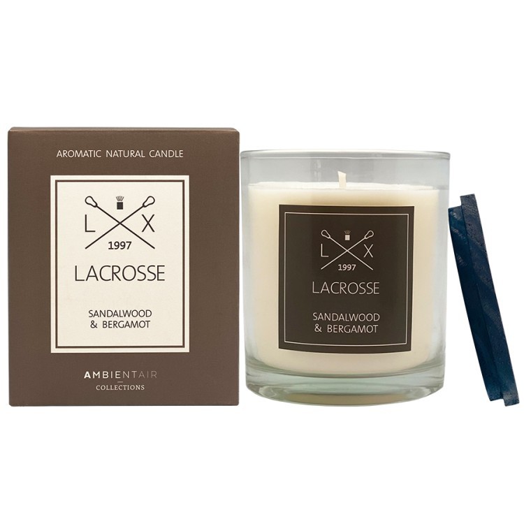 Свеча ароматическая lacrosse, sandalwood&bergamot, 60 ч (74599)