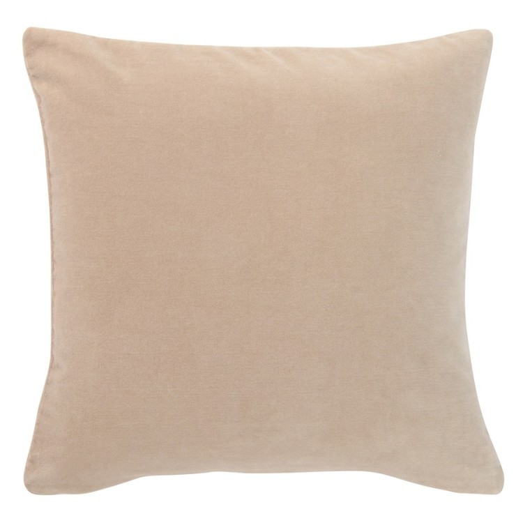 Чехол на подушку из хлопкового бархата бежевого цвета из коллекции essential, 45х45 см (72607)