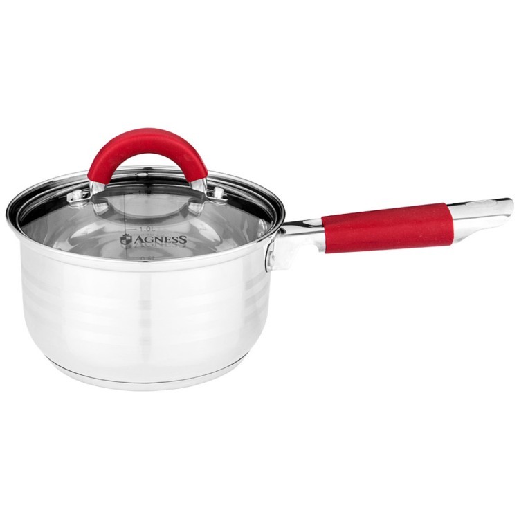 Ковш agness со стекл.крышкой серия classic 1,7 л. 16*9,5 см Agness (937-425) Ковш agness со стекл.крышкой серия classic 1,7 л. 16*9,5 см Agness (937-425)