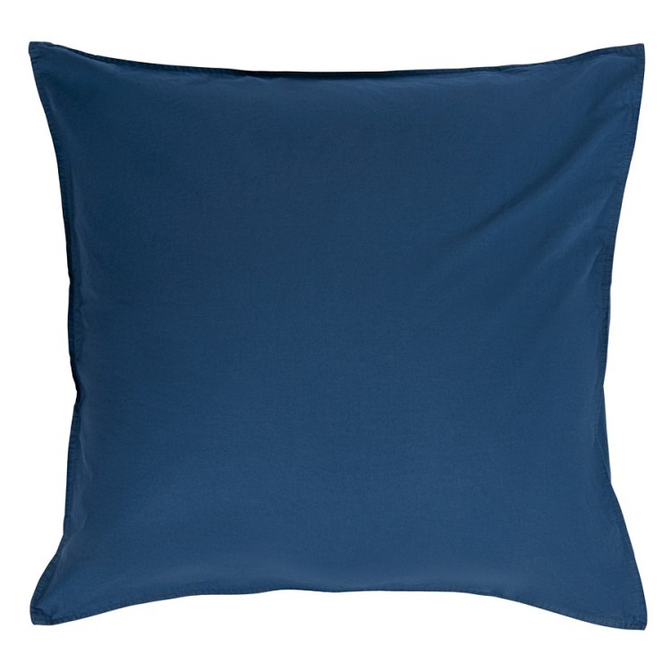 Набор из двух наволочек темно-синего цвета из органического стираного хлопка из коллекции essential, 70х70 см (69386)