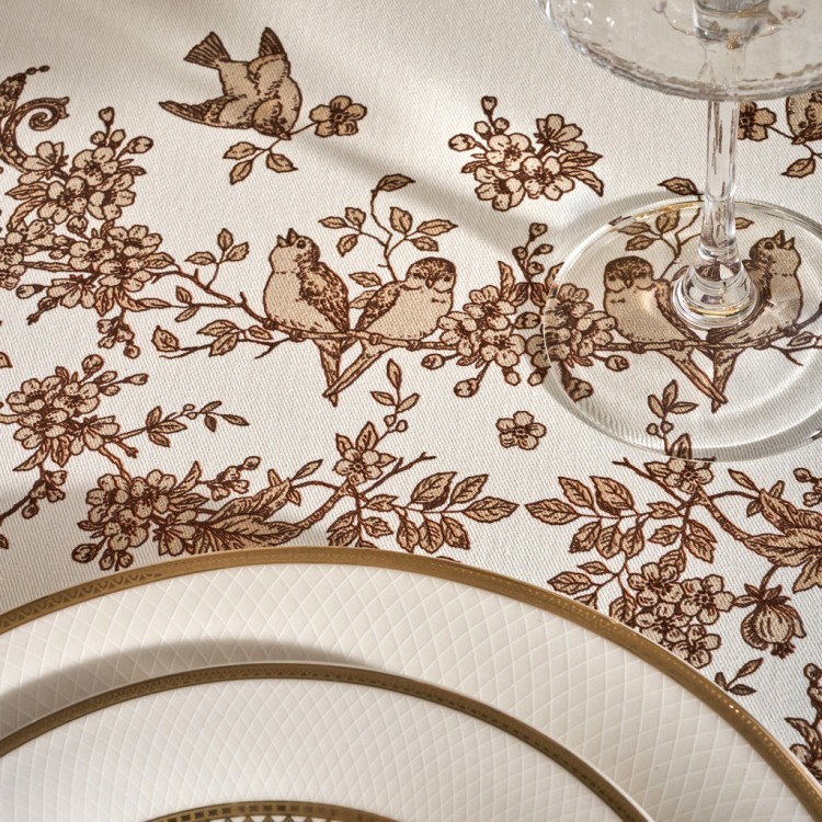 Скатерть круглая "rich garden" d220см, 100% хлопок, твил c пропиткой Lefard (850-754-27)