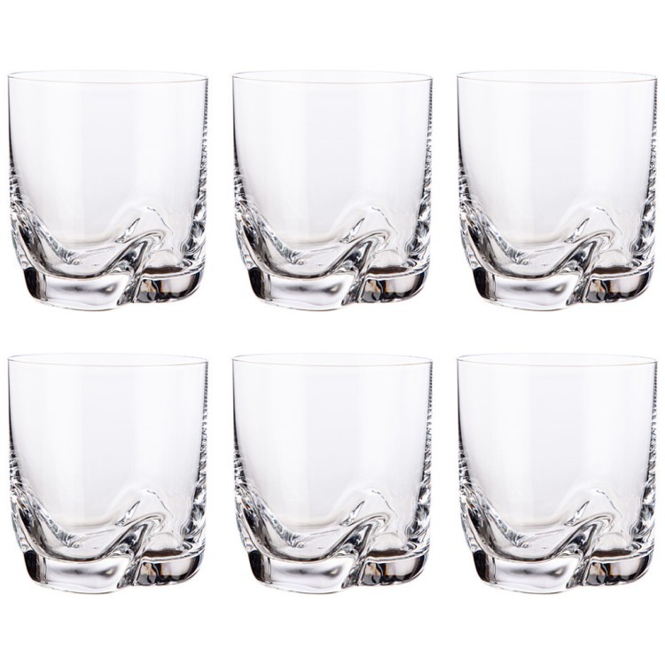 Набор стаканов для воды/виски из 6 штук "трио" 280 мл Crystalex (674-783)