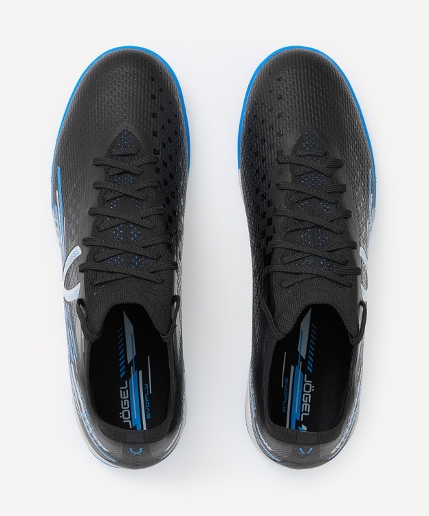 Бутсы многошиповые JÖGEL Evofly TF PRO Black/blue (2118051)