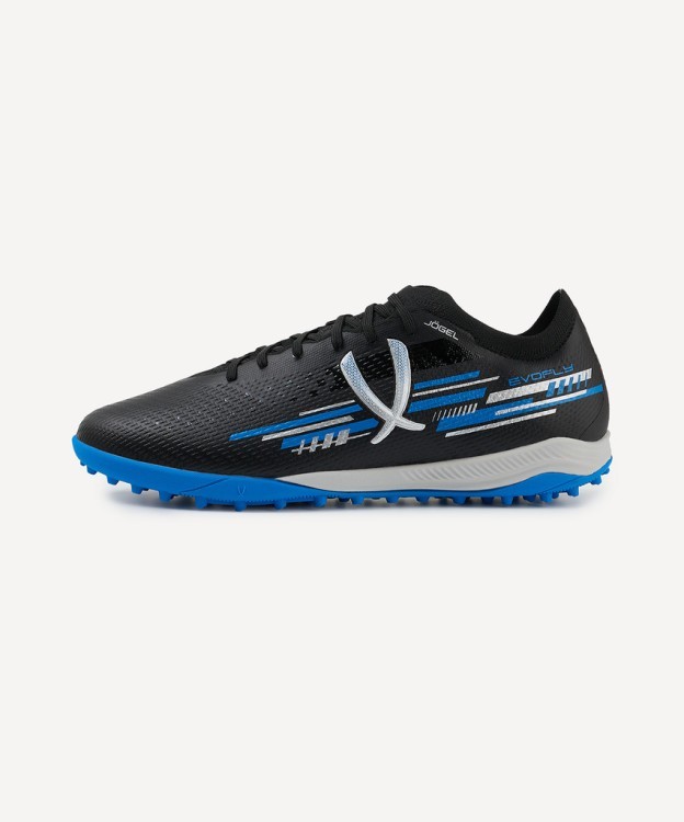 Бутсы многошиповые JÖGEL Evofly TF PRO Black/blue (2118051)