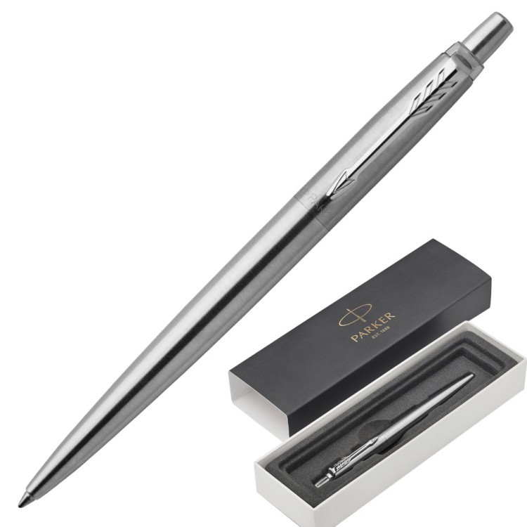 Ручка шариковая Parker Jotter Core Stainless Steel CT 1953170/142378 (1) (65874)