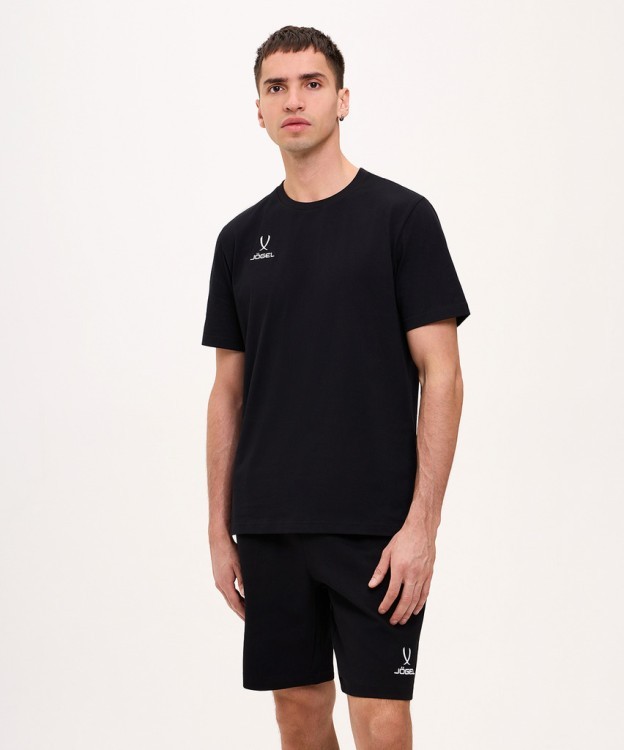 Футболка повседневная JÖGEL Essentials Cotton Tee, черный (2109639) Футболка повседневная JÖGEL Essentials Cotton Tee, черный (2109639)