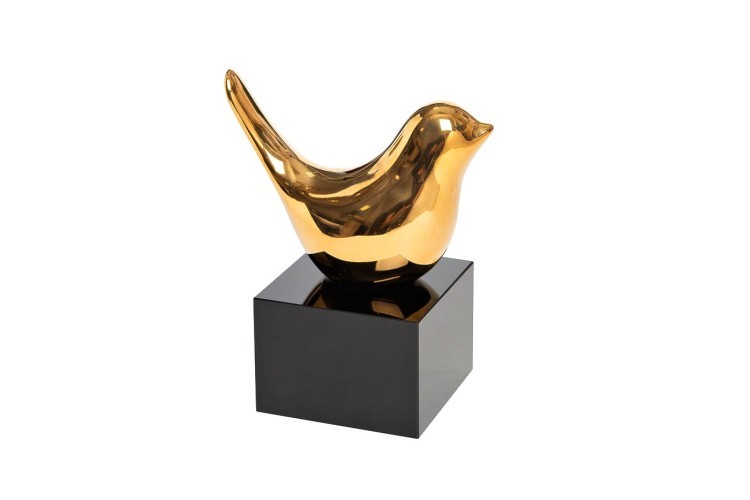 Статуэтка "Птичка золотая" на подставке 11*11*13см (TT-00004778)