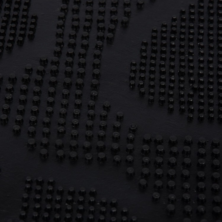 Коврик резиновый придверный Vortex Следы 40х60 см черный 22462 (63217)