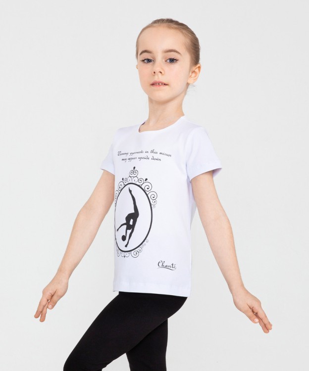 Футболка гимнастическая Chloe, хлопок, белый, детский (784551) Футболка гимнастическая Chloe, хлопок, белый, детский (784551)