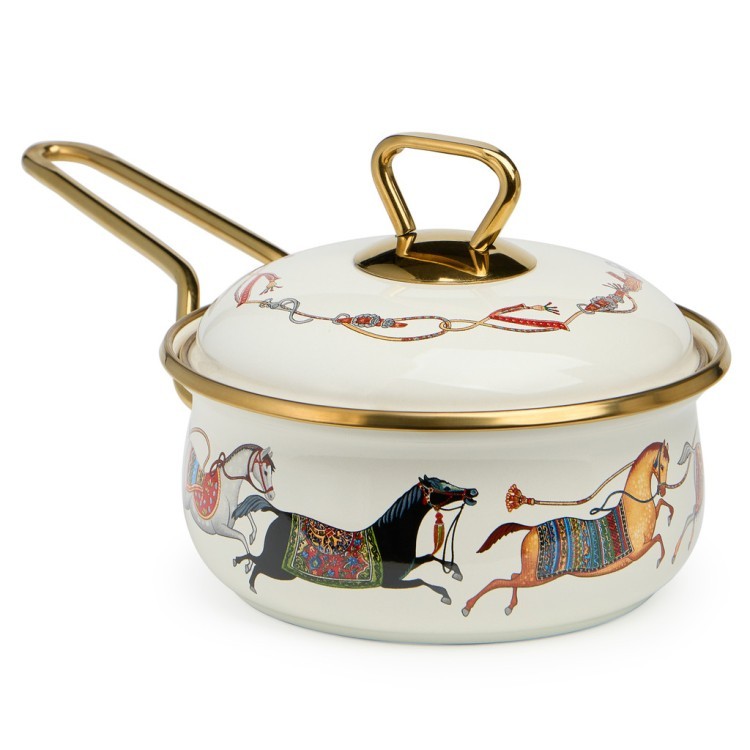 Ковш lefard эмалированный, серия passage, 14см/0,9л d=14 см  длина=31см подходит для индукцион.плит Lefard (950-650)