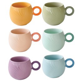 Набор кружек для кофе waves, 90 мл, 6 шт. (80341)