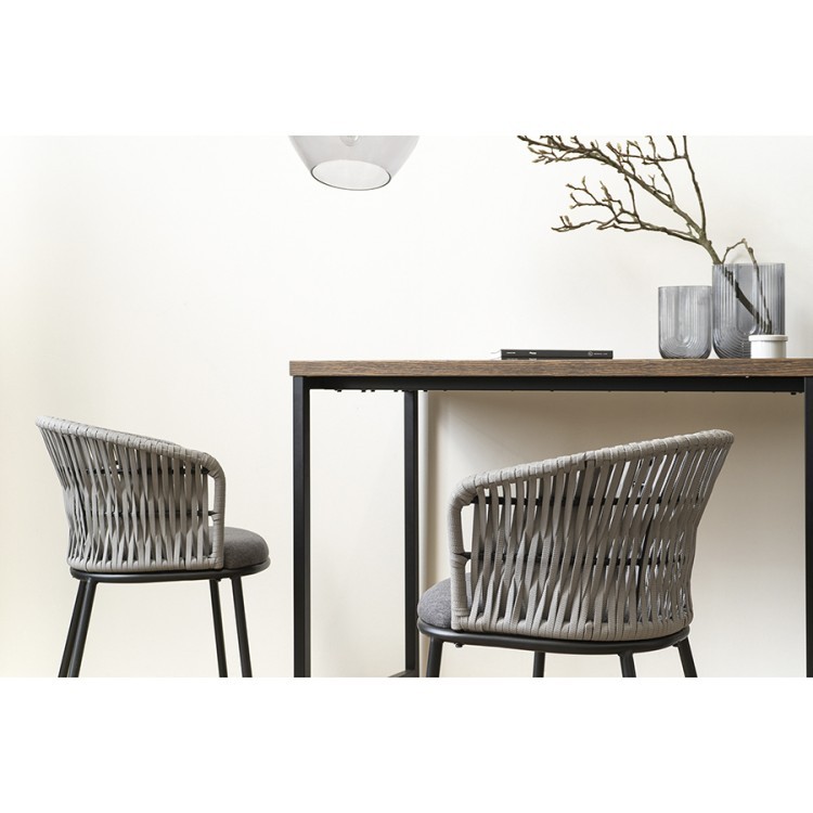 Стул полубарный haugen, темно-серый/светло-серый (75041) Стул полубарный haugen, темно-серый/светло-серый (75041)