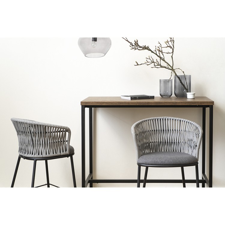 Стул полубарный haugen, темно-серый/светло-серый (75041) Стул полубарный haugen, темно-серый/светло-серый (75041)