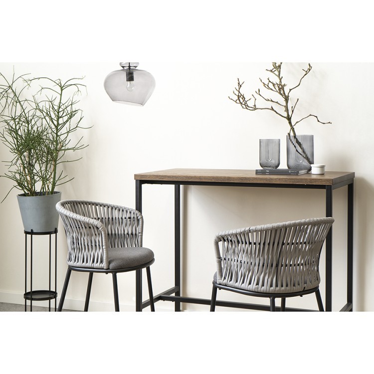 Стул полубарный haugen, темно-серый/светло-серый (75041) Стул полубарный haugen, темно-серый/светло-серый (75041)