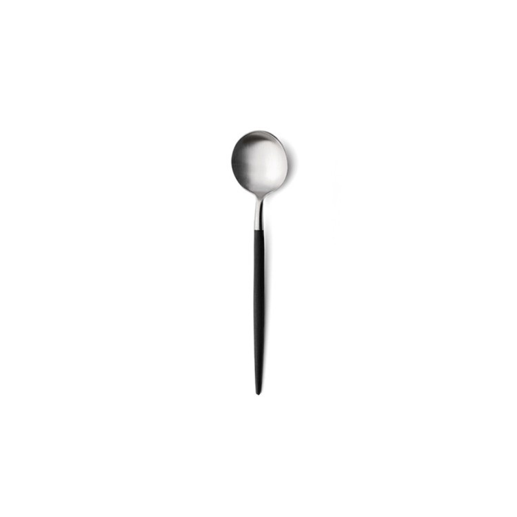 Ложка чайная GO.11, нержавеющая сталь 18/10, композитный материал, matte chrom/black, CUTIPOL