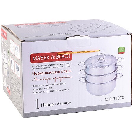Мантоварка 3х-ярус. 30 см.6,2л. Mayer&Boch (31070)