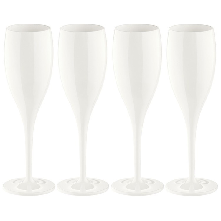 Набор бокалов для шампанского 4 шт superglas cheers no. 1, 100 мл, белый (60249)