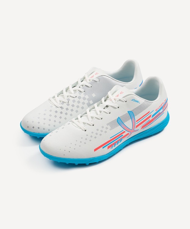 Бутсы многошиповые JOGEL Evofly TF Talant White/blue (2118229)