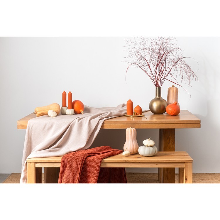 Свеча декоративная оранжевого цвета из коллекции edge, 16,5см (74329)