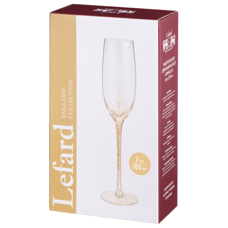 Набор бокалов для шампанского "sparkles" из 2 шт. 180 мл Lefard (685-123)