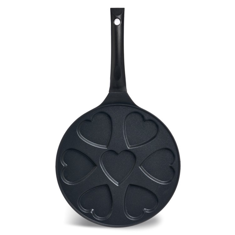 Сковорода agness "сердце"  для оладий с антипригар.покрытием диаметр=26.5 см. Agness (932-032) Сковорода agness "сердце"  для оладий с антипригар.покрытием диаметр=26.5 см. Agness (932-032)