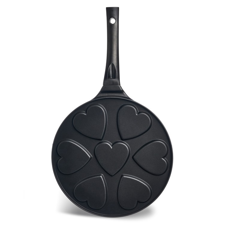 Сковорода agness "сердце"  для оладий с антипригар.покрытием диаметр=26.5 см. Agness (932-032) Сковорода agness "сердце"  для оладий с антипригар.покрытием диаметр=26.5 см. Agness (932-032)