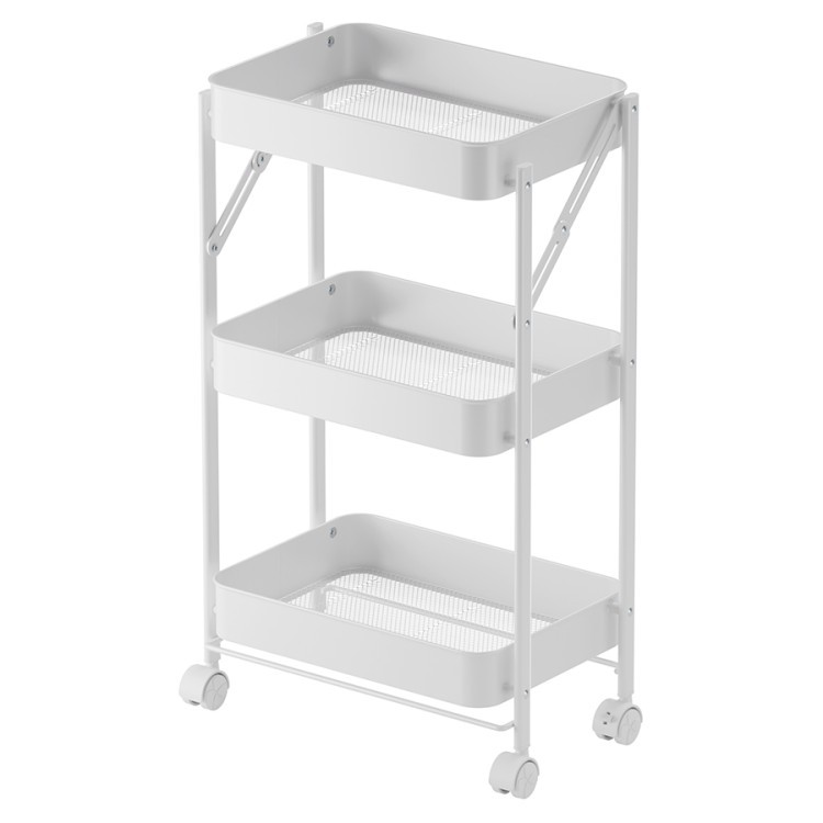 Этажерка 3-х ярусная smart cart, белая (79750)